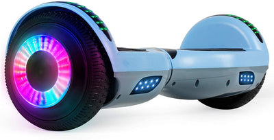 Hoverboard, UL2272 Certified, with Bluetooth and Colorful Lights Self Balancing Scooter (Blue+Grey)