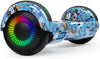 Hoverboard, UL2272 Certified, with Bluetooth and Colorful Lights Self Balancing Scooter (Blue+Grey)