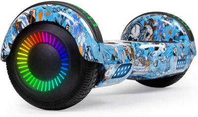 Hoverboard, UL2272 Certified, with Bluetooth and Colorful Lights Self Balancing Scooter -  Shiny Purple