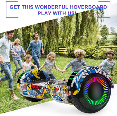 Hoverboard, UL2272 Certified, with Bluetooth and Colorful Lights Self Balancing Scooter - Street Style