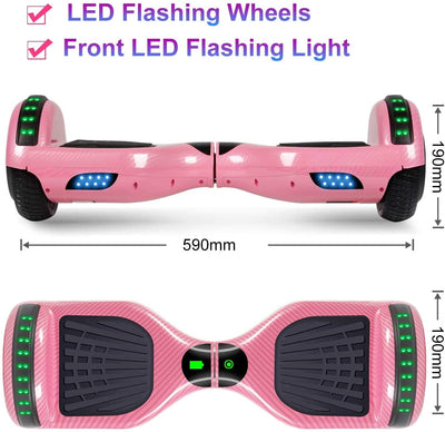 Hoverboard, UL2272 Certified, with Bluetooth and Colorful Lights Self Balancing Scooter - Watermelon