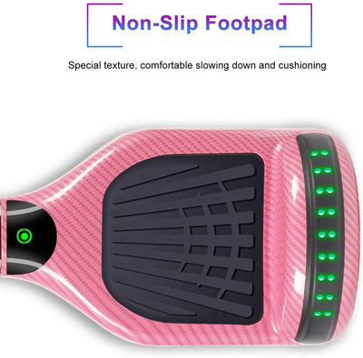 Hoverboard, UL2272 Certified, with Bluetooth and Colorful Lights Self Balancing Scooter - Watermelon