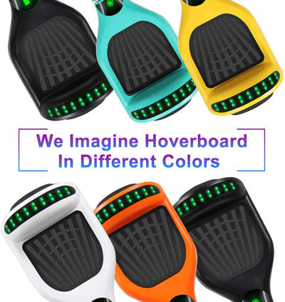 Hoverboard, UL2272 Certified, with Bluetooth and Colorful Lights Self Balancing Scooter ( Yellow+Grey)