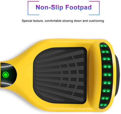 Hoverboard, UL2272 Certified, with Bluetooth and Colorful Lights Self Balancing Scooter ( Yellow+Grey)