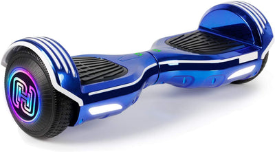 Hoverboard, UL2272 Certified, with Bluetooth and Colorful Lights Self Balancing Scooter (Carbon Black)