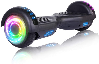 Hoverboard, UL2272 Certified, with Bluetooth and Colorful Lights Self Balancing Scooter (Carbon Black)