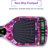 Hoverboard, UL2272 Certified, with Bluetooth and Colorful Lights Self Balancing Scooter - Galaxy purple