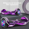 Hoverboard, UL2272 Certified, with Bluetooth and Colorful Lights Self Balancing Scooter - Grape purple