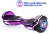 Hoverboard, UL2272 Certified, with Bluetooth and Colorful Lights Self Balancing Scooter - Grape purple