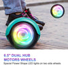 Hoverboard, UL2272 Certified, with Bluetooth and Colorful Lights Self Balancing Scooter - Green