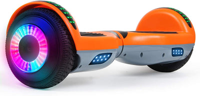 Hoverboard, UL2272 Certified, with Bluetooth and Colorful Lights Self Balancing Scooter (Blue+Grey)