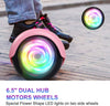 Hoverboard, UL2272 Certified, with Bluetooth and Colorful Lights Self Balancing Scooter - Pink