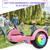 Hoverboard, UL2272 Certified, with Bluetooth and Colorful Lights Self Balancing Scooter - Pink