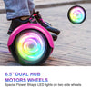 Hoverboard, UL2272 Certified, with Bluetooth and Colorful Lights Self Balancing Scooter - Purple