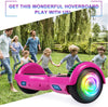 Hoverboard, UL2272 Certified, with Bluetooth and Colorful Lights Self Balancing Scooter - Purple