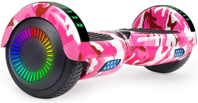 Hoverboard, UL2272 Certified, with Bluetooth and Colorful Lights Self Balancing Scooter -  Shiny Purple