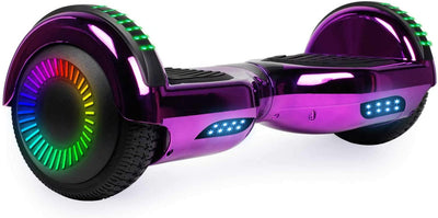 Hoverboard, UL2272 Certified, with Bluetooth and Colorful Lights Self Balancing Scooter (Carbon Black)